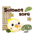 ふわふわオカメインコ★挨拶★インドネシア（個別スタンプ：6）