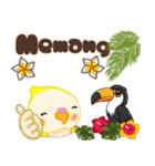 ふわふわオカメインコ★挨拶★インドネシア（個別スタンプ：17）