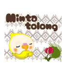 ふわふわオカメインコ★挨拶★インドネシア（個別スタンプ：24）