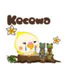 ふわふわオカメインコ★挨拶★インドネシア（個別スタンプ：26）