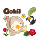 ふわふわオカメインコ★挨拶★インドネシア（個別スタンプ：32）