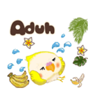 ふわふわオカメインコ★挨拶★インドネシア（個別スタンプ：34）