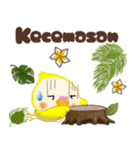 ふわふわオカメインコ★挨拶★インドネシア（個別スタンプ：37）