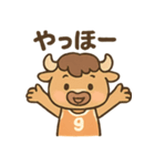 バスケ部のバッファローくん（個別スタンプ：34）