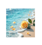 Roses and the Sea – バラと海（個別スタンプ：2）