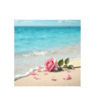 Roses and the Sea – バラと海（個別スタンプ：5）