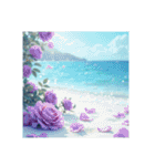 Roses and the Sea – バラと海（個別スタンプ：6）