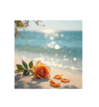 Roses and the Sea – バラと海（個別スタンプ：8）