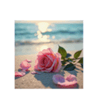 Roses and the Sea – バラと海（個別スタンプ：10）