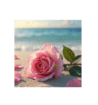 Roses and the Sea – バラと海（個別スタンプ：13）