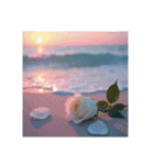 Roses and the Sea – バラと海（個別スタンプ：14）