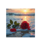 Roses and the Sea – バラと海（個別スタンプ：20）
