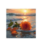 Roses and the Sea – バラと海（個別スタンプ：30）