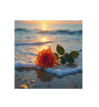 Roses and the Sea – バラと海（個別スタンプ：31）