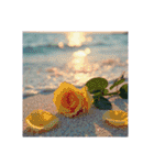 Roses and the Sea – バラと海（個別スタンプ：32）