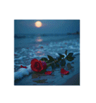 Roses and the Sea – バラと海（個別スタンプ：35）