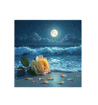 Roses and the Sea – バラと海（個別スタンプ：37）