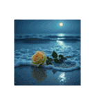 Roses and the Sea – バラと海（個別スタンプ：38）