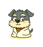 シュナウザーの日常.でか顔ver.NEW！！（個別スタンプ：37）