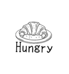 モノトーンスタンプ（英語、日本語）（個別スタンプ：8）