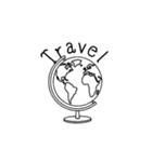 モノトーンスタンプ（英語、日本語）（個別スタンプ：10）