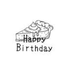 モノトーンスタンプ（英語、日本語）（個別スタンプ：11）