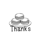 モノトーンスタンプ（英語、日本語）（個別スタンプ：12）