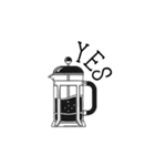 モノトーンスタンプ（英語、日本語）（個別スタンプ：18）