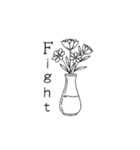 モノトーンスタンプ（英語、日本語）（個別スタンプ：20）