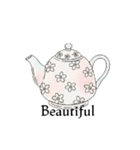 文字ありver. カフェ*Cafeスタンプ（個別スタンプ：8）