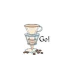 文字ありver. カフェ*Cafeスタンプ（個別スタンプ：23）