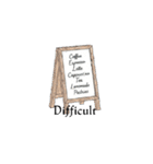 文字ありver. カフェ*Cafeスタンプ（個別スタンプ：25）