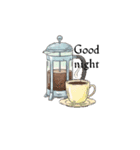 文字ありver. カフェ*Cafeスタンプ（個別スタンプ：29）