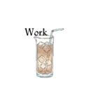 文字ありver. カフェ*Cafeスタンプ（個別スタンプ：38）