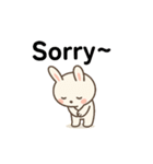 Fluffy Bunny英語版（個別スタンプ：3）
