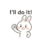 Fluffy Bunny英語版（個別スタンプ：8）