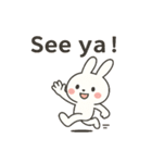 Fluffy Bunny英語版（個別スタンプ：9）