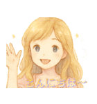 ♡夢の女の子と会話♡（個別スタンプ：2）