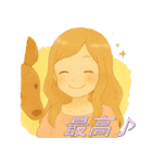♡夢の女の子と会話♡（個別スタンプ：14）