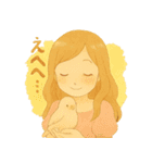 ♡夢の女の子と会話♡（個別スタンプ：16）