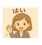 ♡夢の女の子と会話♡（個別スタンプ：21）