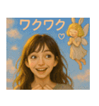 ♡夢の女の子と会話♡（個別スタンプ：24）