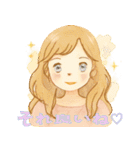 ♡夢の女の子と会話♡（個別スタンプ：27）