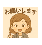 ♡夢の女の子と会話♡（個別スタンプ：32）