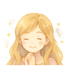 ♡夢の女の子と会話♡（個別スタンプ：40）