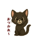 にゃん吉のお友達フェネックのコン太登場（個別スタンプ：16）