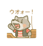 可愛い動物達海賊達 日本語（個別スタンプ：6）