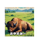 のんびりバッファロー（個別スタンプ：1）