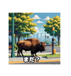 のんびりバッファロー（個別スタンプ：13）