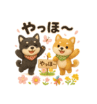 ふわふわ柴犬の春スタンプ（個別スタンプ：2）